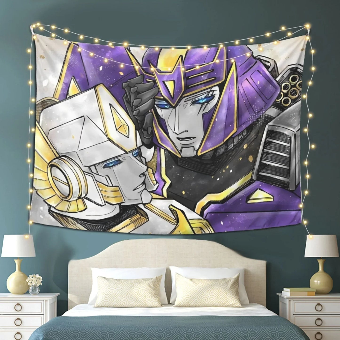 Vlag Transformers - Megatron & Wit