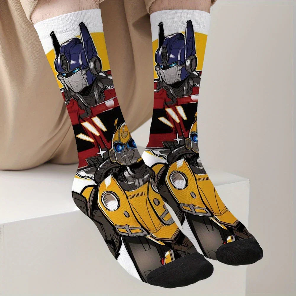 Paar Transformers-sokken - Prime & Bumblebee