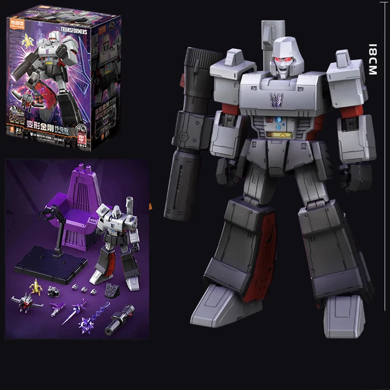 Transformers Megatron-figuur 18cm — Legendarische editie met verzamelaarstroon