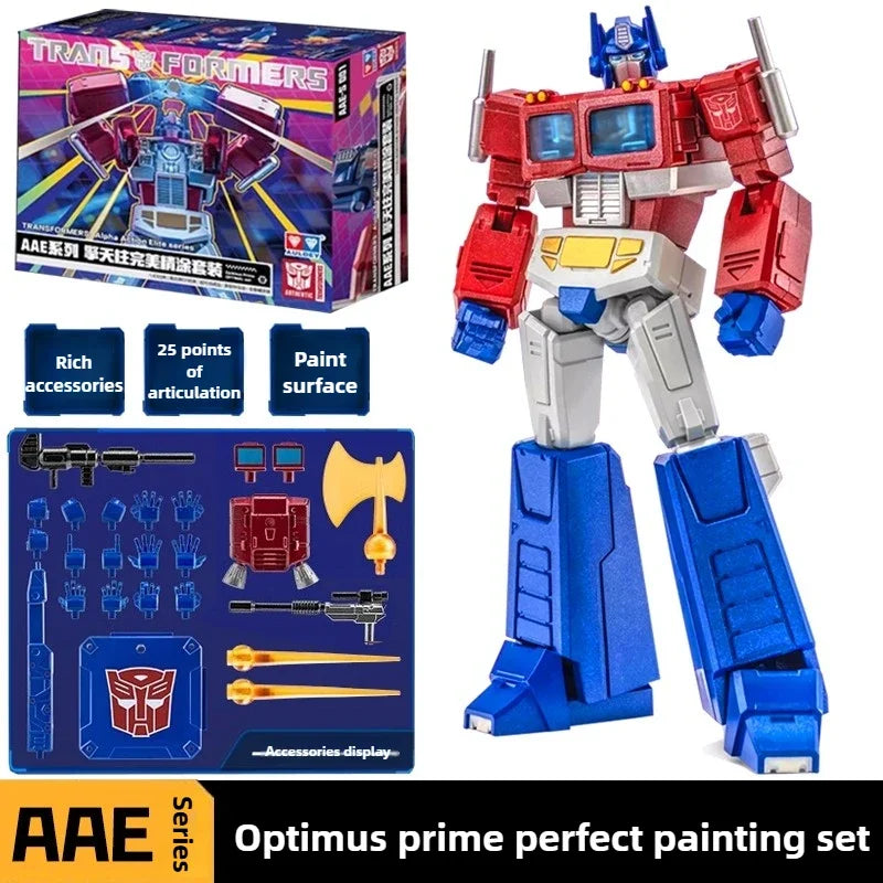 Transformers-figuur Optimus Prime met premiumafwerking — Alpha Action Elite met zorgvuldige laklaag