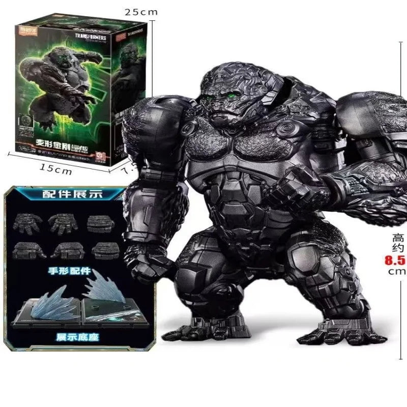 Transformers Optimus Primal-figuur — Verlichte groene mechanische gorilla in beestmodus