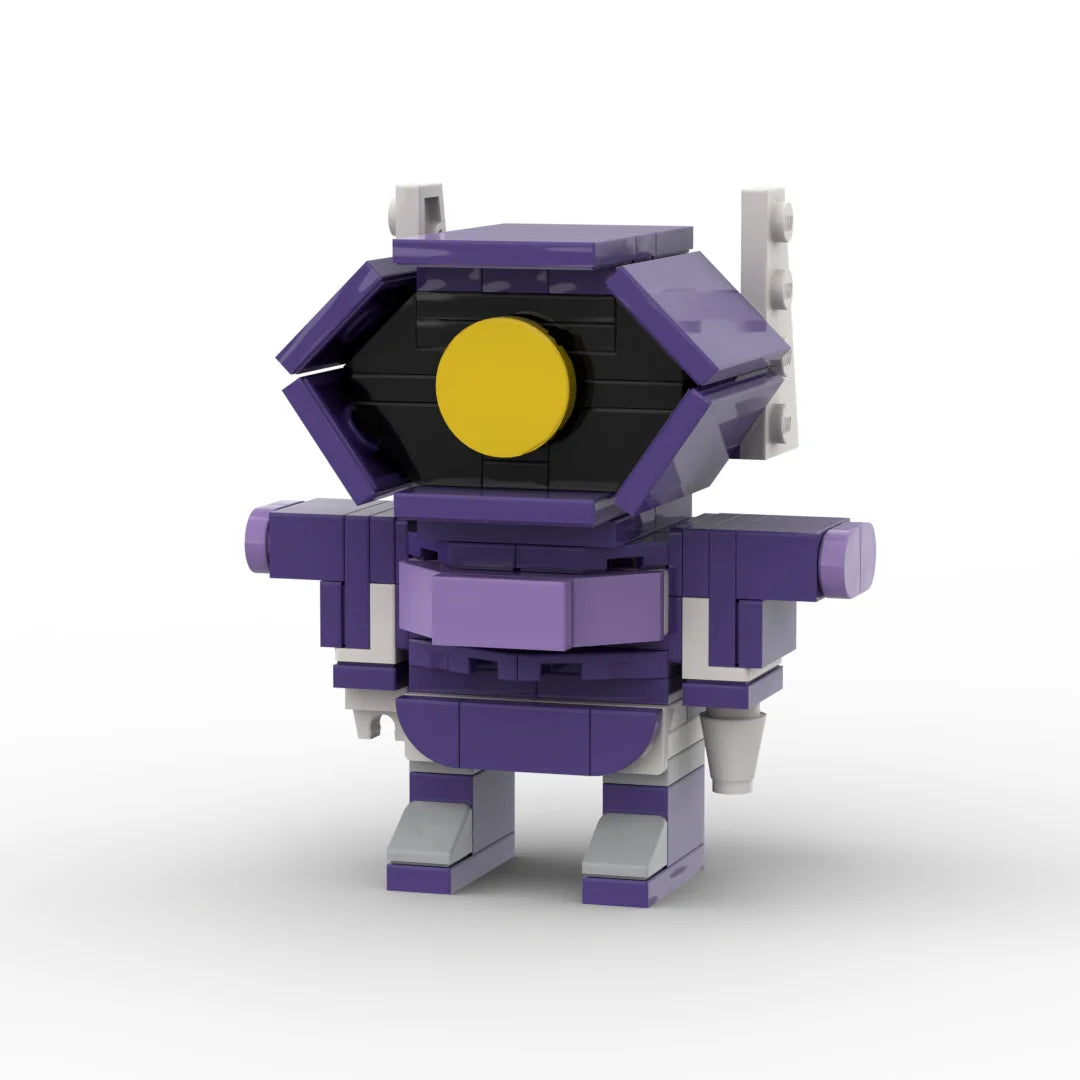 Transformers-figuurtje Shockwave One-editie — paarse brick-buste met één oog