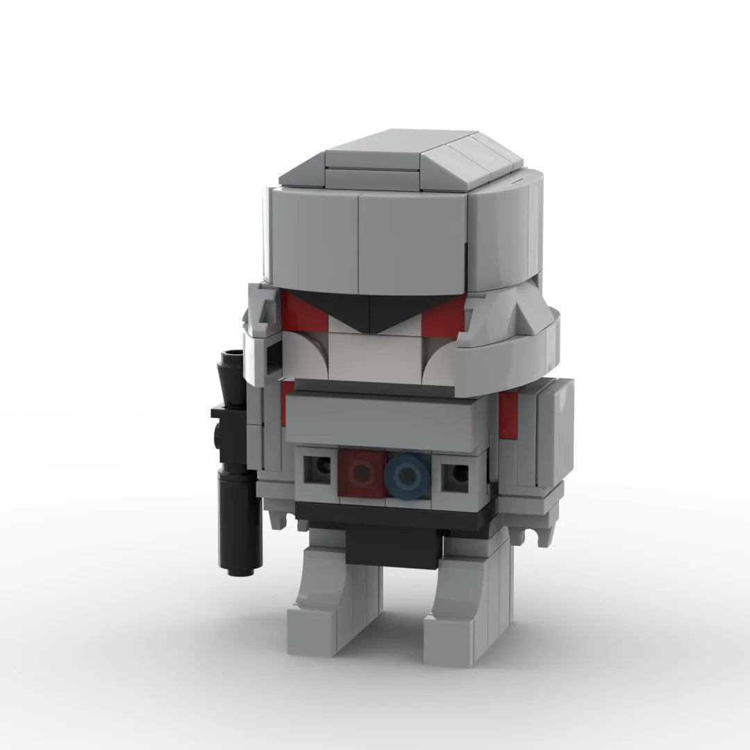 Transformers-figuur Megatron 2.0 chibi — grijze Brick met in de arm geïntegreerd kanon