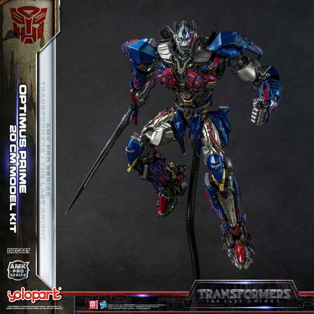 Transformers Optimus Prime-modelbouwset — YOLOPARK The Last Knight-kit, montage, 20cm