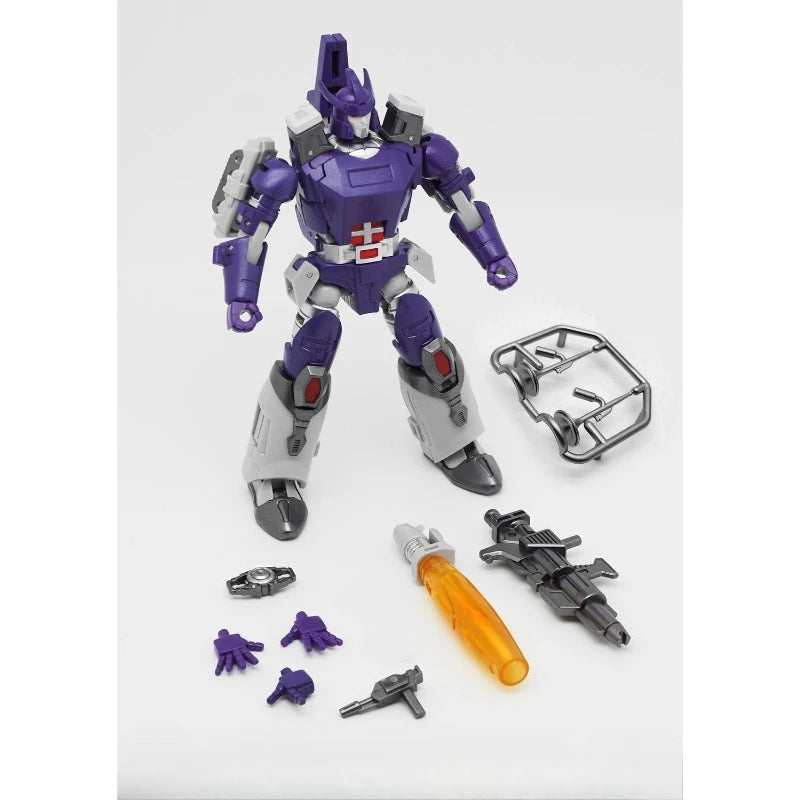 Transformers-figuur Galvatron G1 Goleatron — Kleinformaat, paars, geïntegreerd kanon