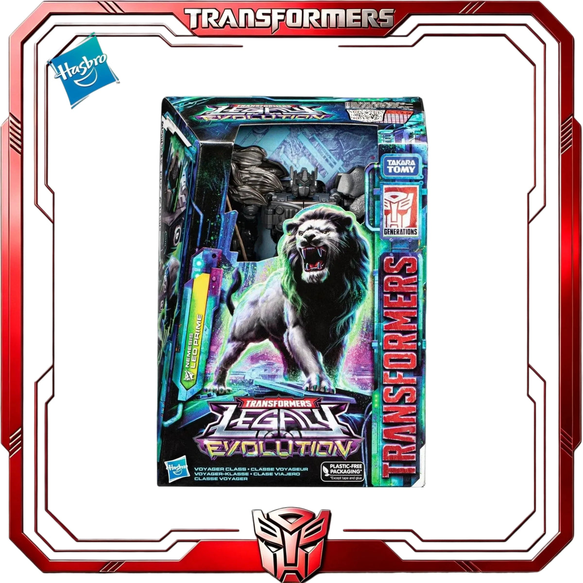 Transformers Nemesis Leo Prime-figuur — Legacy Evolution Maximal-leeuwrobot voor verzamelaars