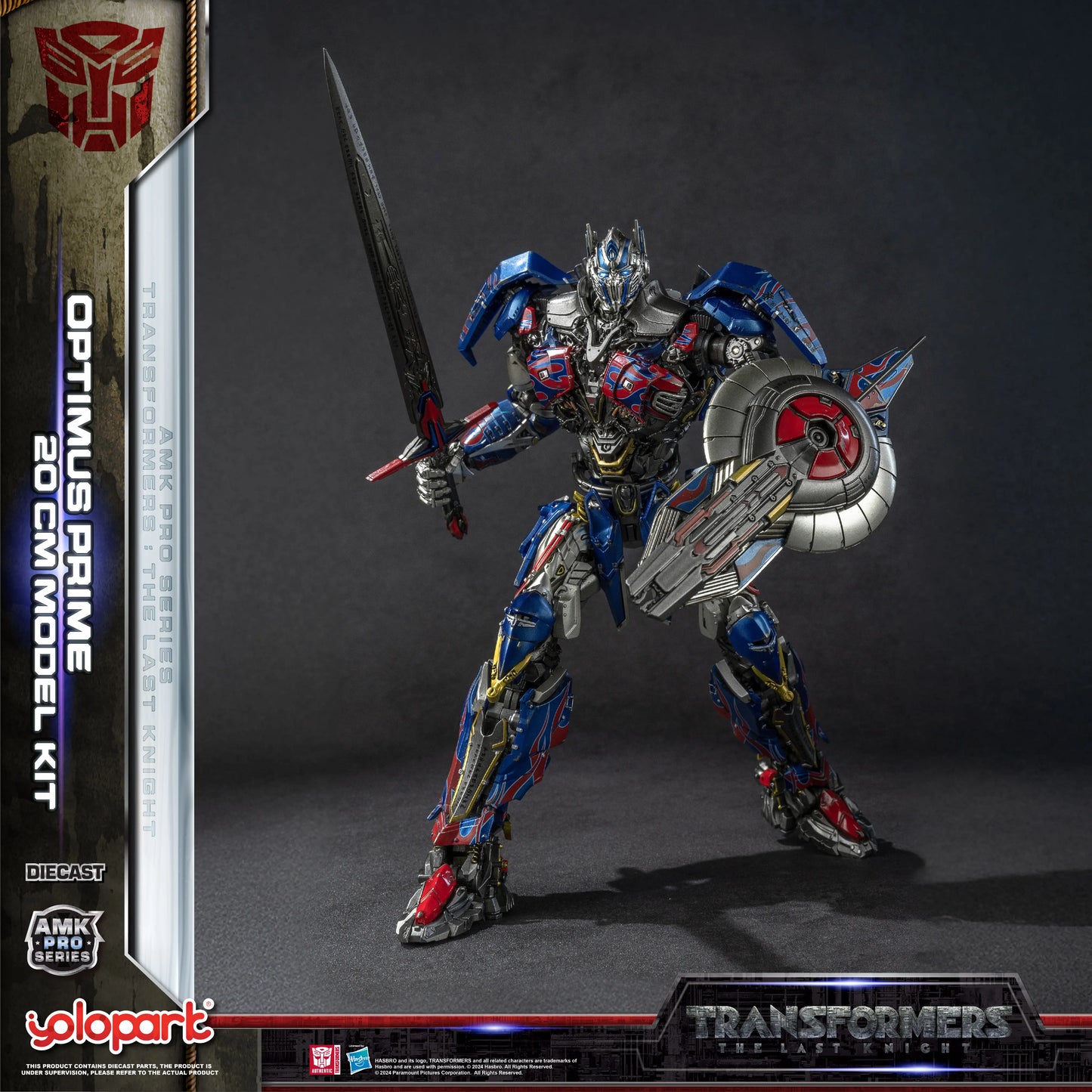 Transformers Optimus Prime-modelbouwset — YOLOPARK The Last Knight-kit, montage, 20cm