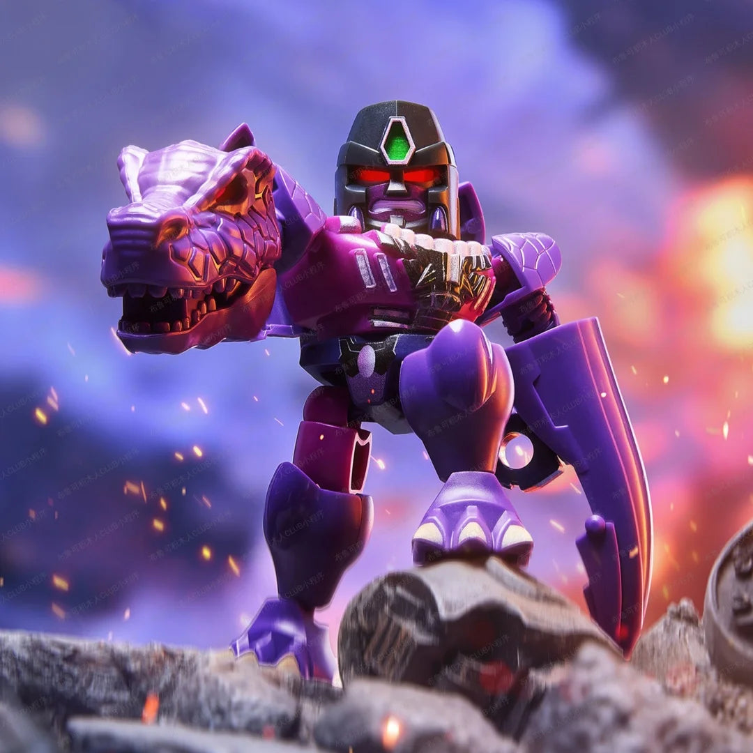 Transformers-figuur Megatron Robotvorm — Beast Wars-krijger op Rotsachtig Terrein