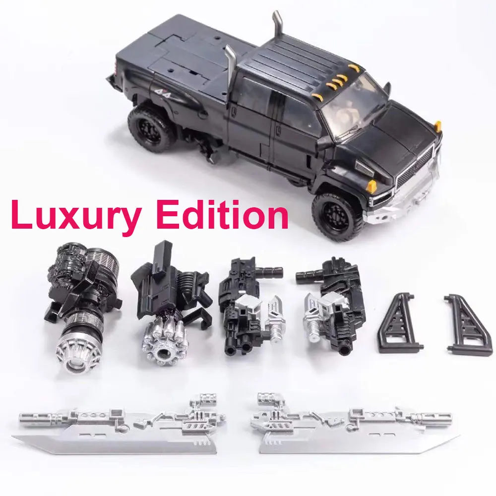Transformers Ironhide TW-1026-figuur — donkere legering in geavanceerde robotmodus