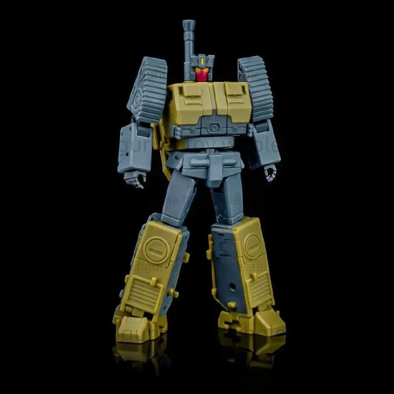 Transformers-figuur Onslaught Magic Square MS-B51 — Grijze en gele militaire vrachtwagen in brick-stijl