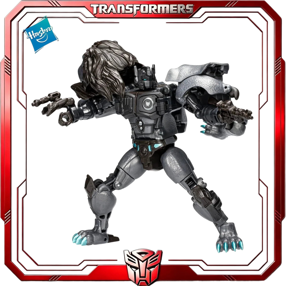 Transformers Nemesis Leo Prime-figuur — Legacy Evolution Maximal-leeuwrobot voor verzamelaars