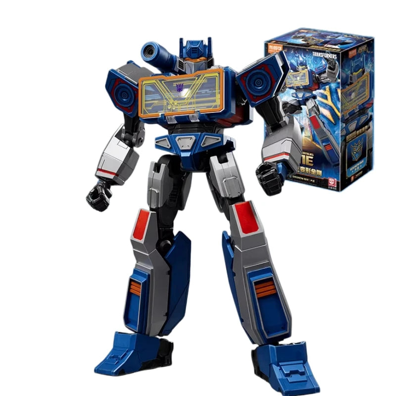 Transformers-figuurtje Soundwave Origin ONE Blitzwing — leisteenblauw cassette-spion