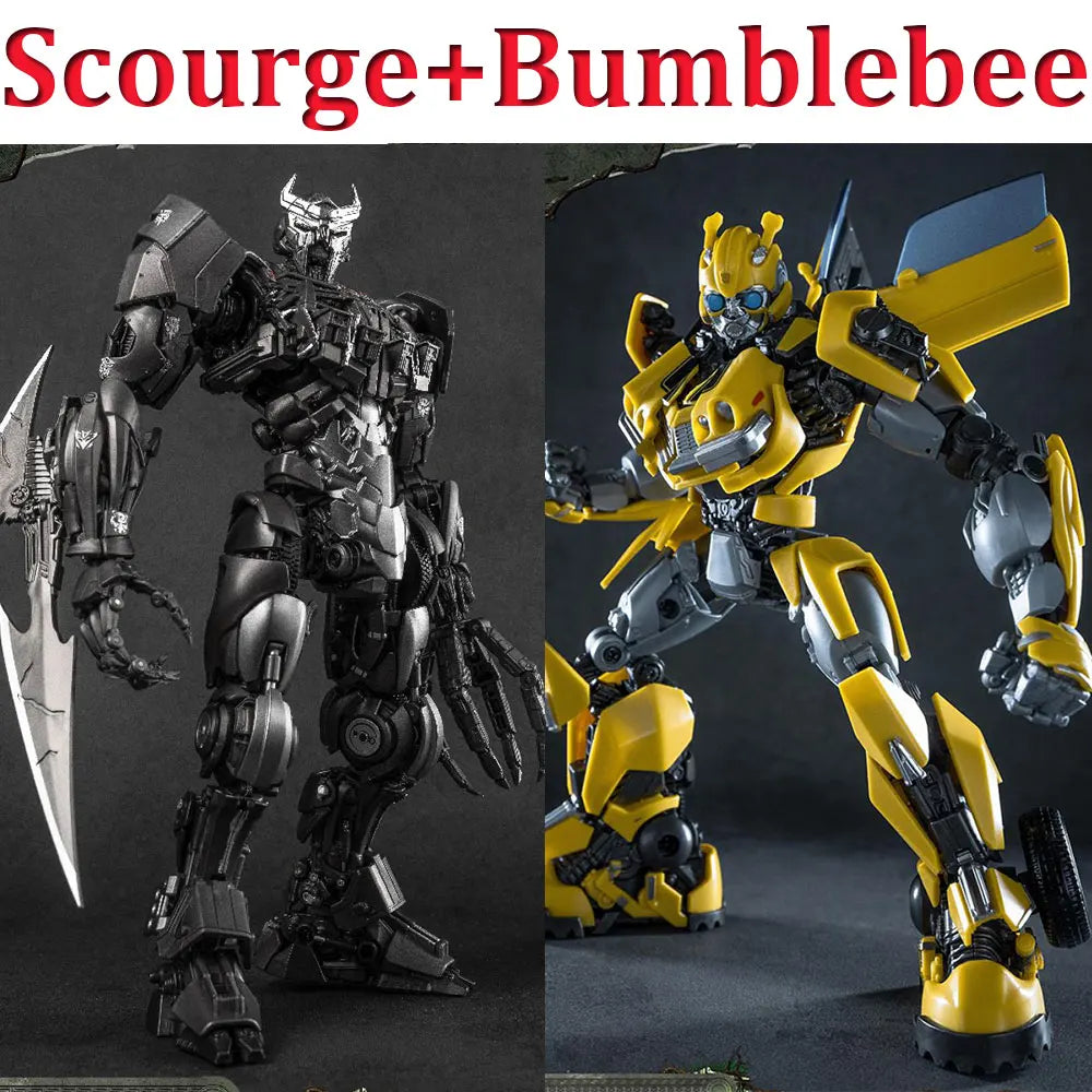 Transformers-figuren duo Scourge & Bumblebee — Yolopark AMK-maquette-editie