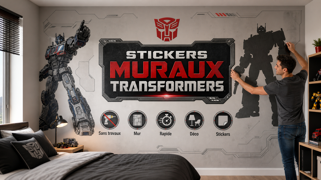 Stickers muraux Transformers : décorer sa chambre sans travaux