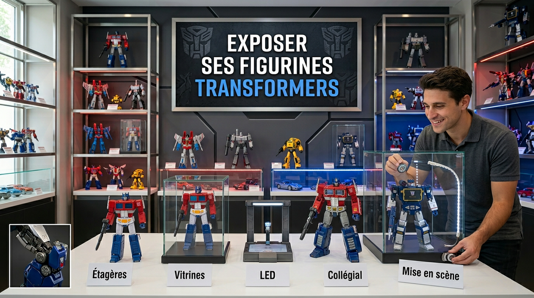 Où et comment exposer ses figurines Transformers (étagères, vitrines, LED)
