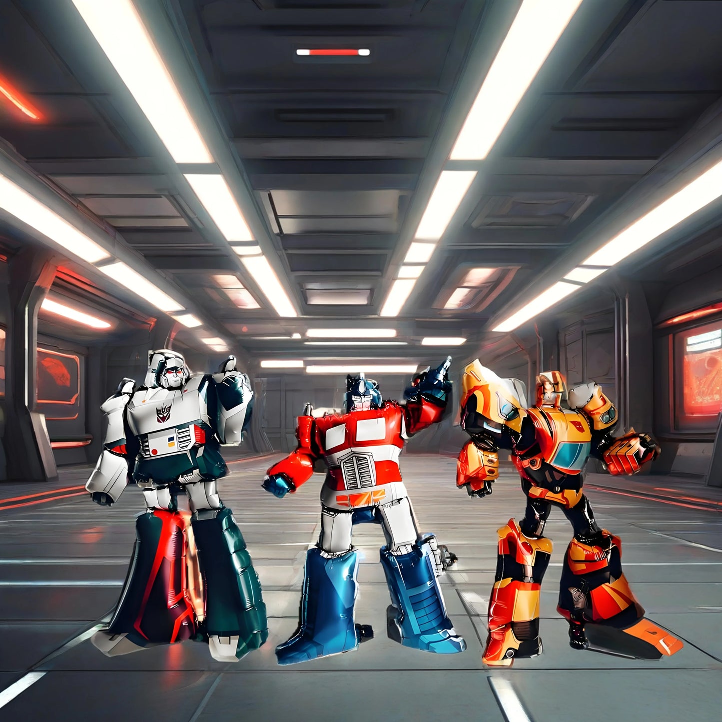 Set van 3 Transformers-ballonnen