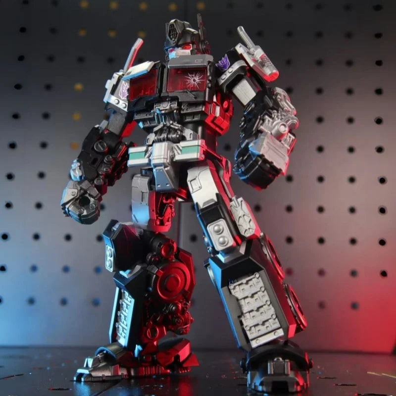 Transformers Nemesis Prime Blokees Beyond-figuur — Movie 7-assemblage met zwart silhouet