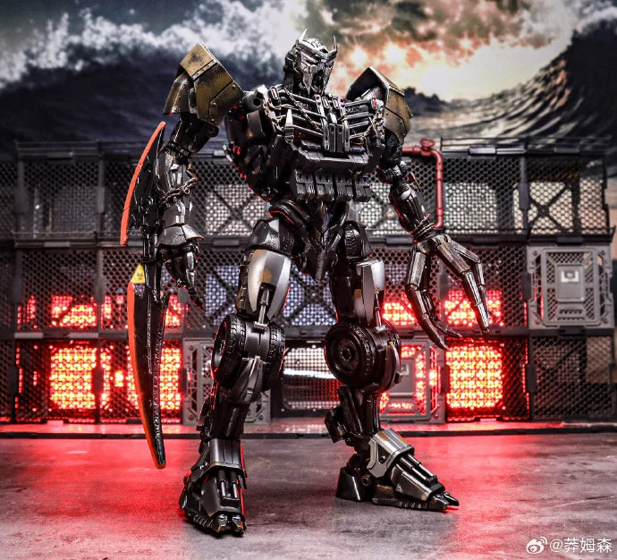 Transformers Scourge Duo Studio Series-figuur — grijze legering met gevechtskettingen
