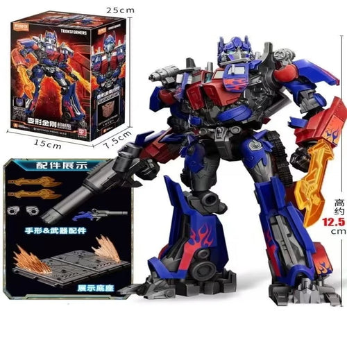 Transformers-figuur Optimus Prime groot model — premium-coffret met technische gegevens