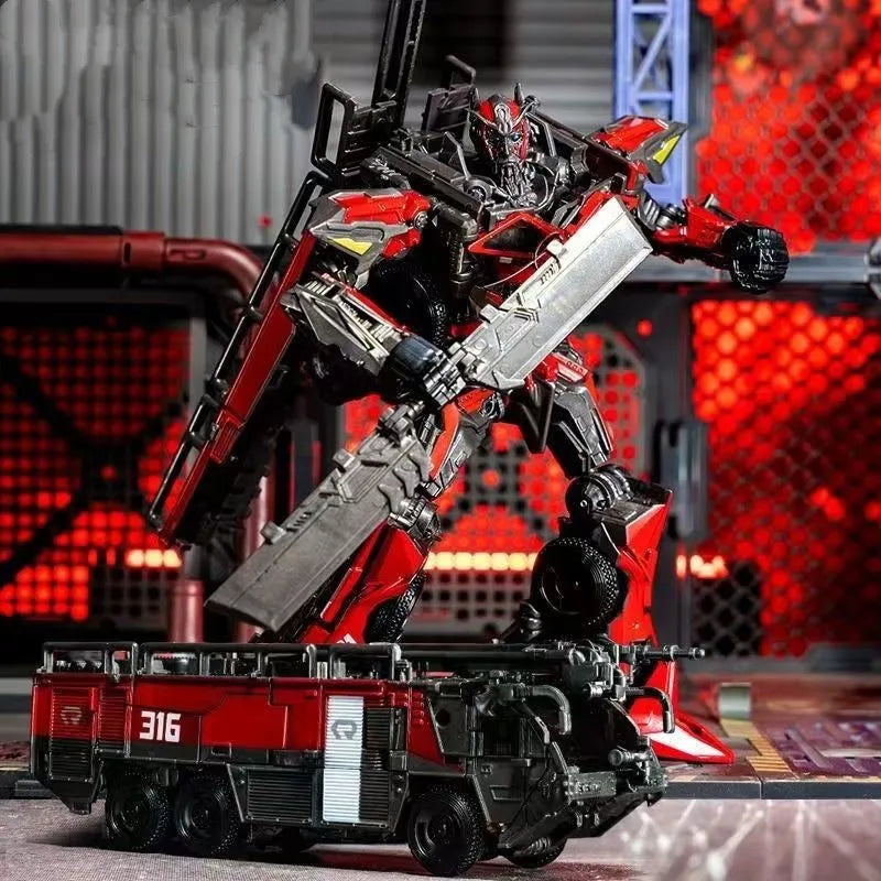 Transformers Sentinel Prime-figuur — Transformeerbare brandweerwagen