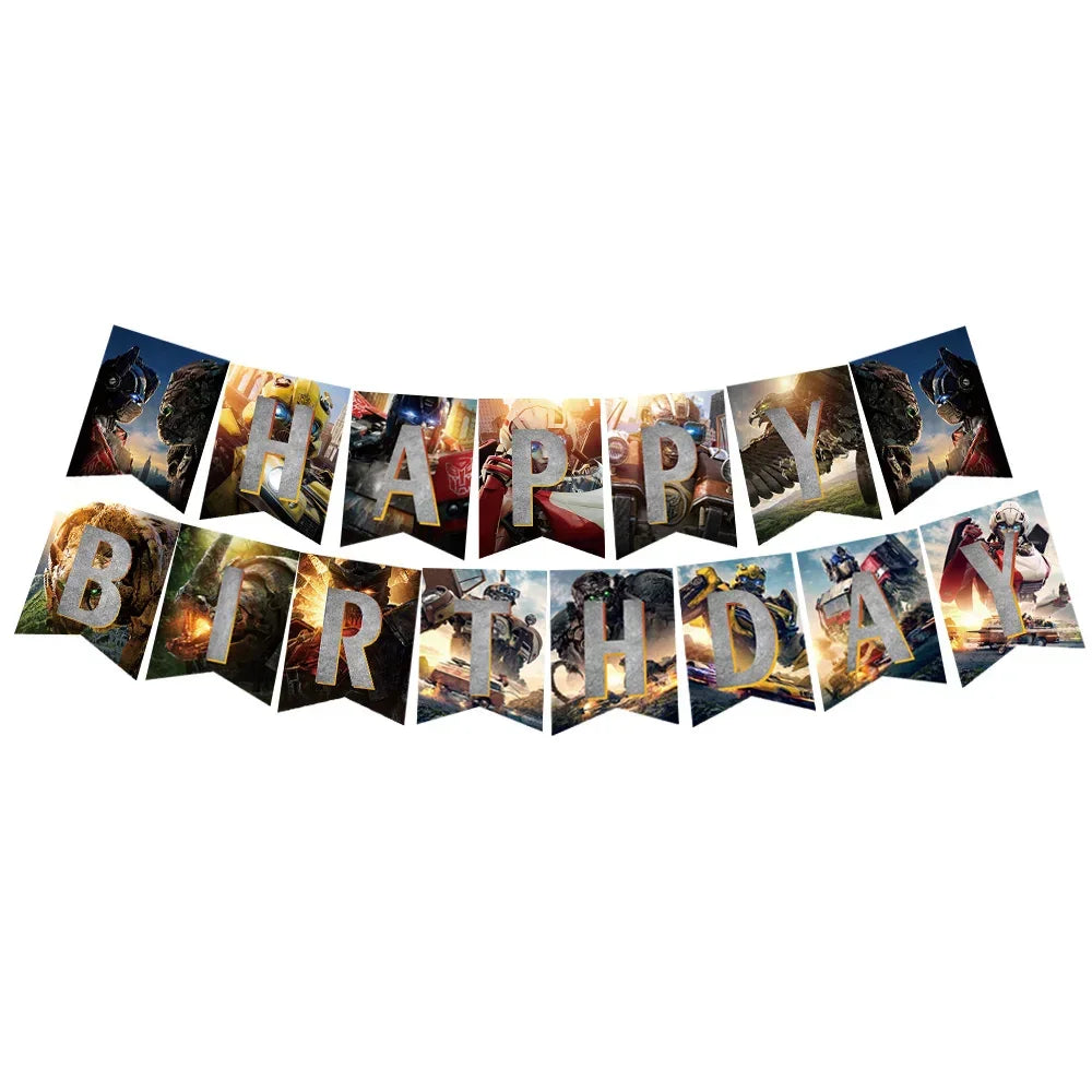 Klassieke Transformers-verjaardagsbanner