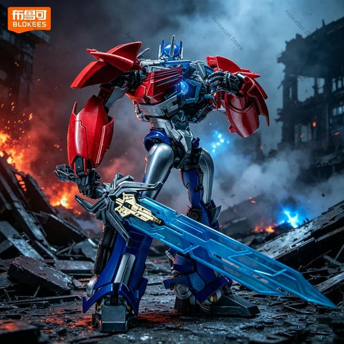 Transformers-figuur Optimus Prime TFP Blokees — Blauwe Prime-bouwset