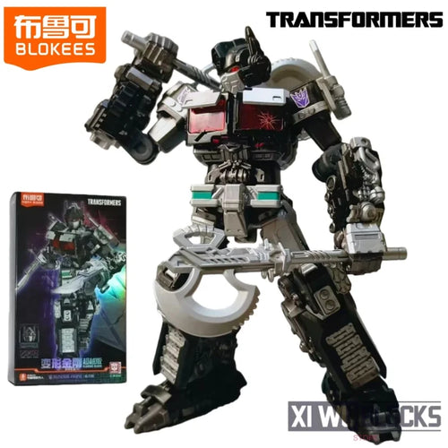 Transformers Nemesis Prime Blokees Beyond-figuur — Movie 7-assemblage met zwart silhouet