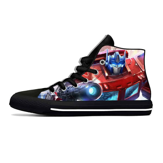 Zwarte hoge Transformers-sneakers - Laser