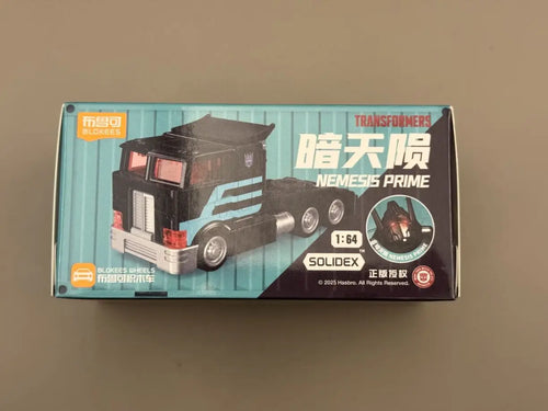 Transformers-figuur Nemesis Prime Blokees Gearticuleerd — Donker Robot Compleet Coffret