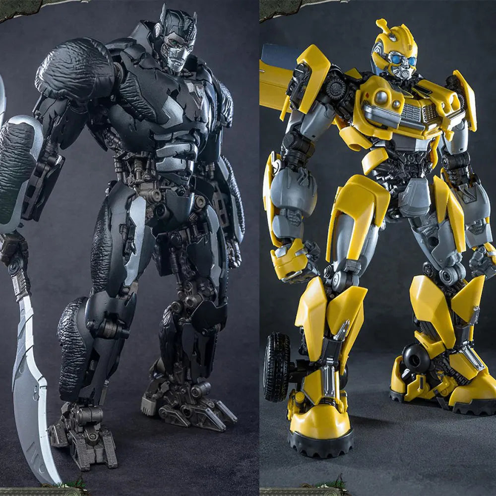 Transformers-figuurduo Scourge & Bumblebee — AMK Rise of the Beasts-modelbouwpakket