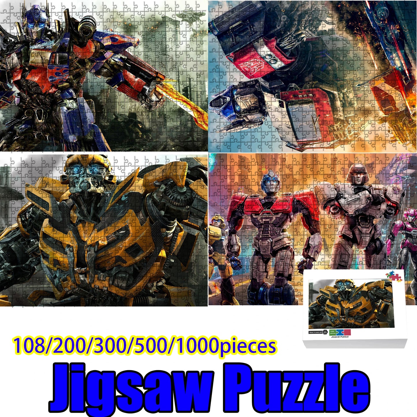 Transformers-puzzel met Megatron en Optimus Prime — 1000 stukjes