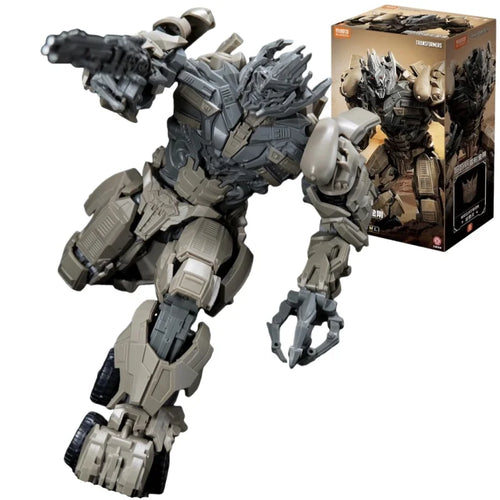 Transformers-figuurtje Megatron Blitzwing Decepticon-heer — beweegbare grijze steen met massief kanon