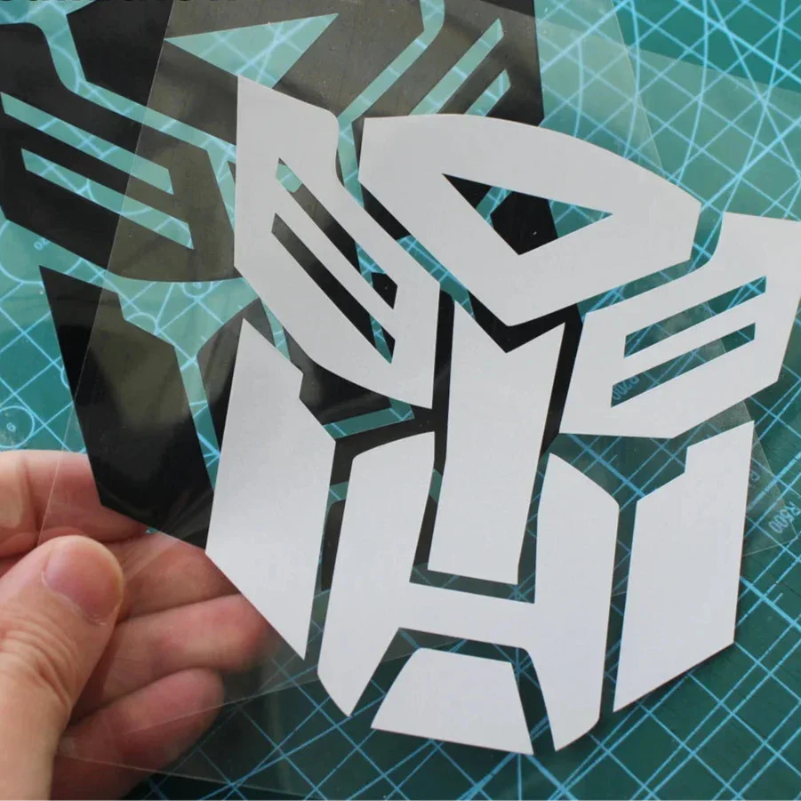 Zelfklevende Transformers-patch – Zilverkleurige Autobots