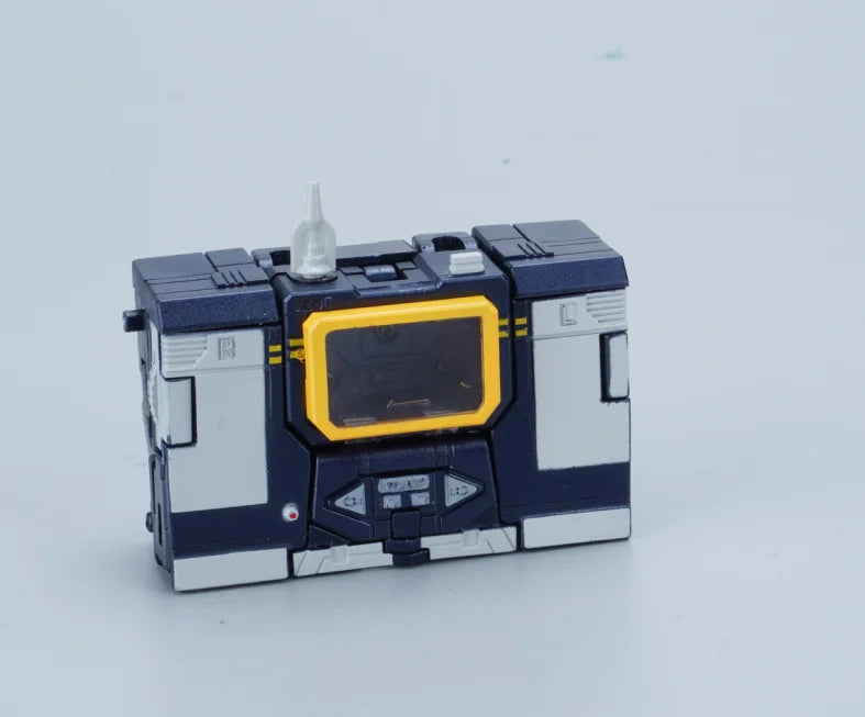 Transformers Soundwave Newage H21-figuur — kleine G1-KO met geïntegreerde cassette