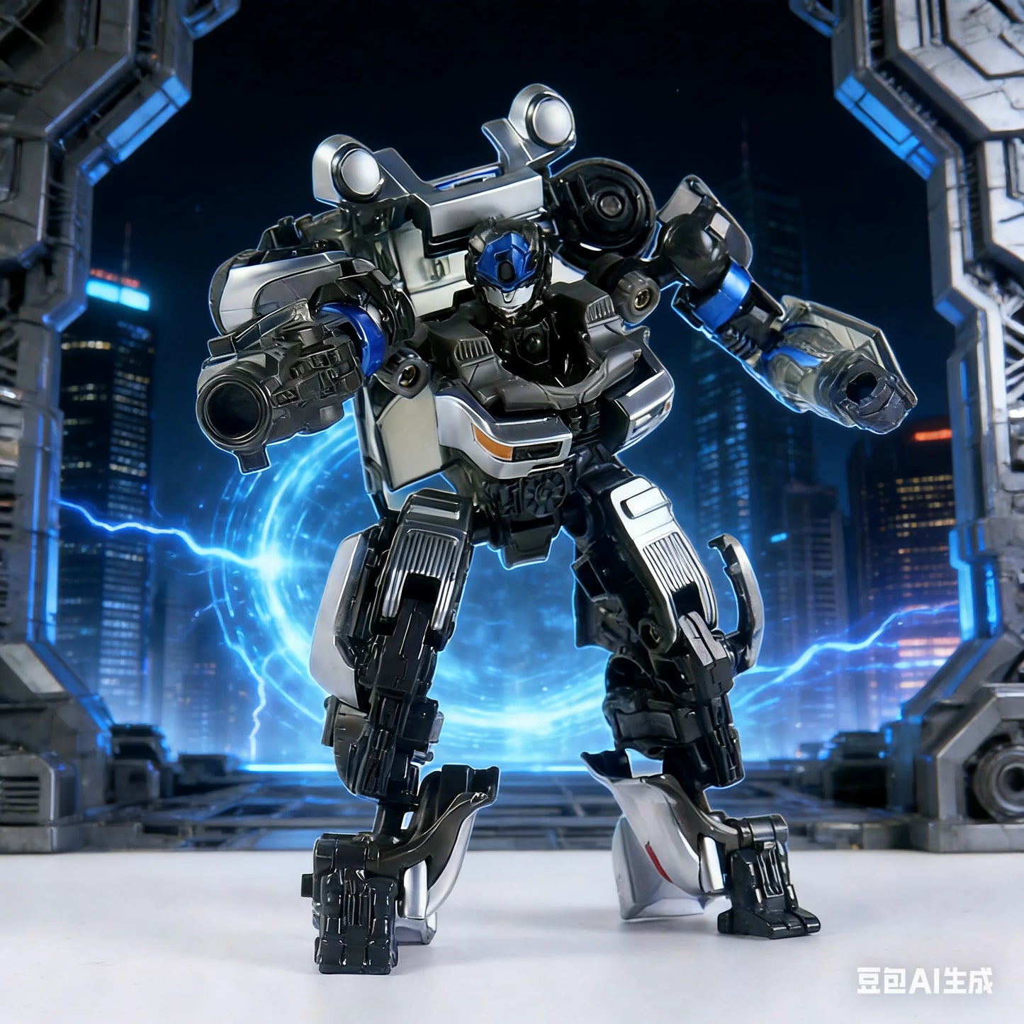 Transformers Mirage Ghost Car SS105-figuur — Zilveren CY-01 Rise of the Beasts