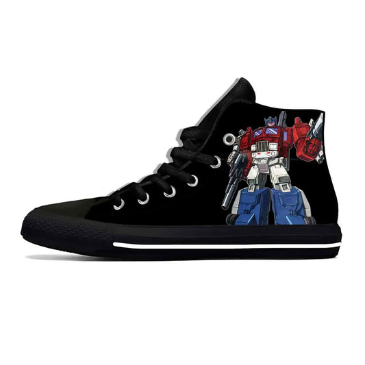 Zwarte hoge Transformers-sneakers - Stijl