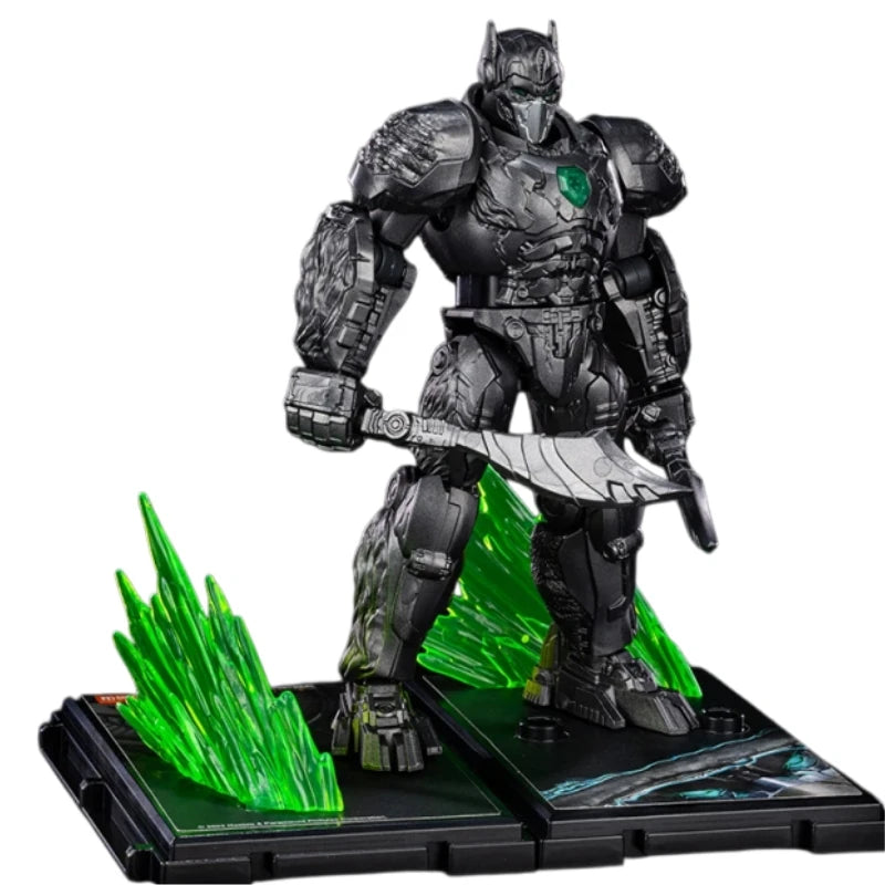 Transformers-figuurtje Optimus Primal Blitzwing Oorlogsgorilla — imposante gouden steen
