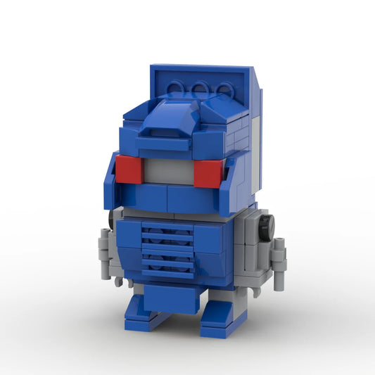 Transformers-figuur Pipes chibi — blauwe Brick met rood vizier, Autobot-minibot