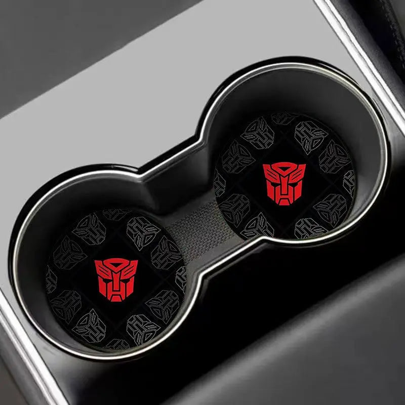 Rode Transformers-Autobot-bekerhouder — Antislipset voor twee auto's