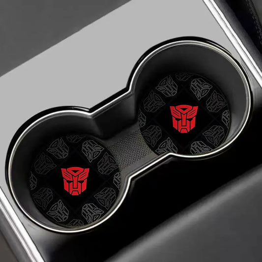 Rode Transformers-Autobot-bekerhouder — Antislipset voor twee auto's