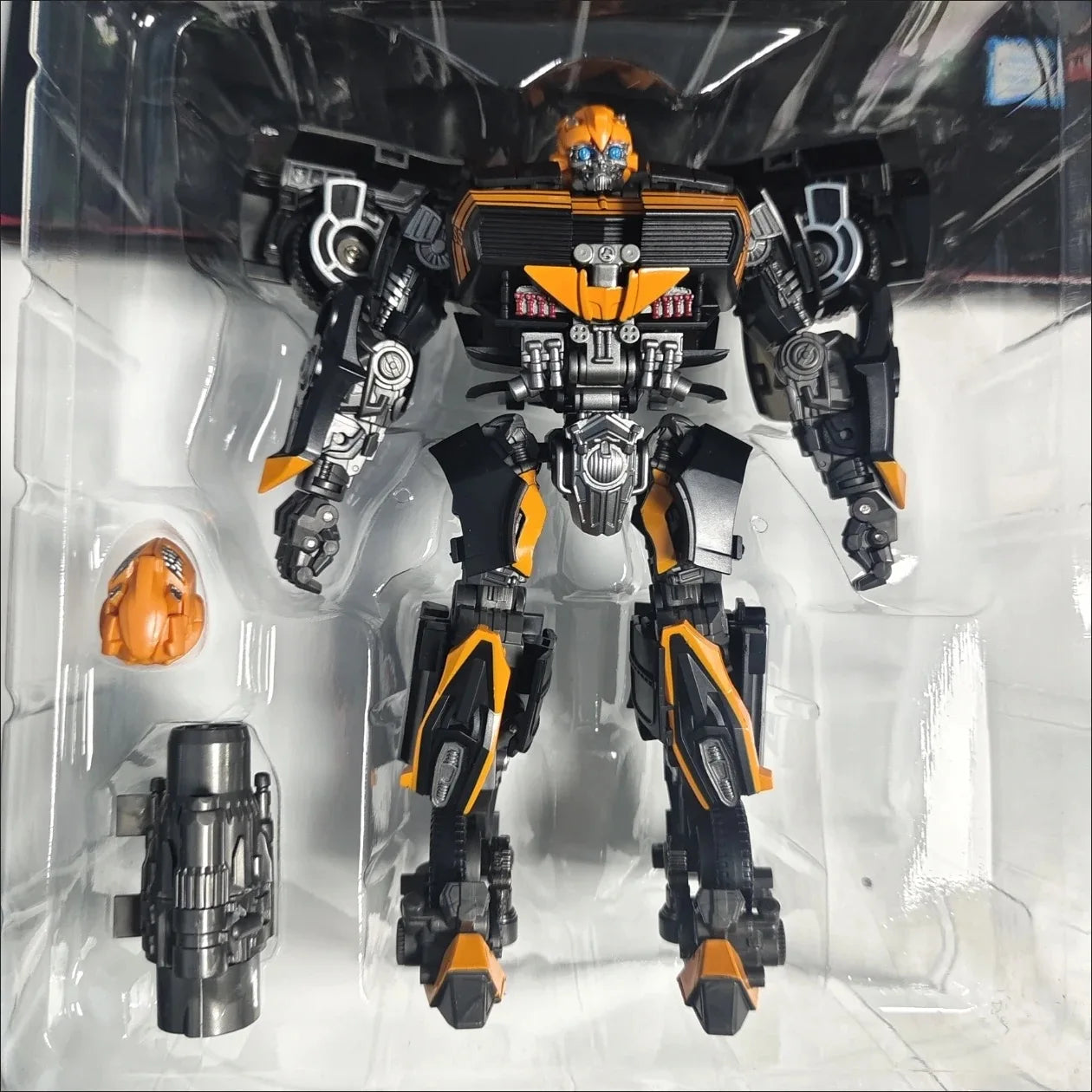 Transformers-figuur Bumblebee Black Bee TW1038 — Zwarte en oranje krijgereditie