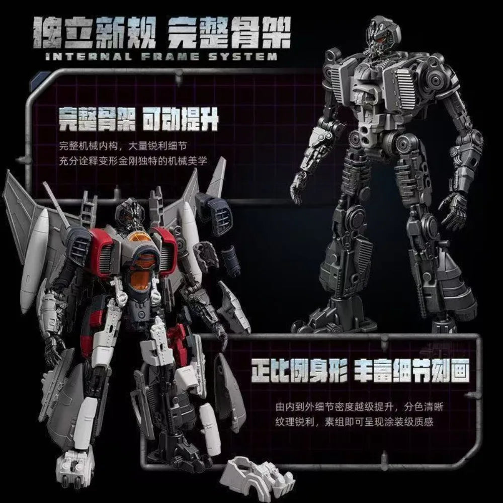 Transformers-upgradekit Blitzwing SS65 — accessoires met vleugels en wapens, rood en zilver