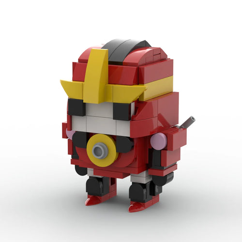 Transformers Kaon IDW-versie — robuuste rood-gouden bakstenen buste