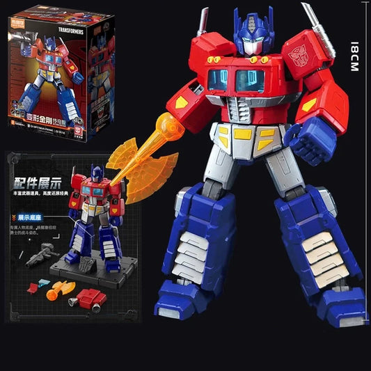Transformers Optimus Prime-figuur 18cm — Verzamelaarseditie met lichtgevend bijl