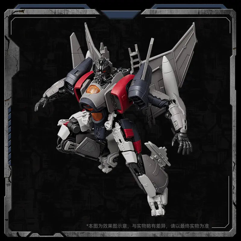 Transformers-figuur Blitzwing Triple Changeur Beyond — Paarse en witte brickstijl, tank en straaljager