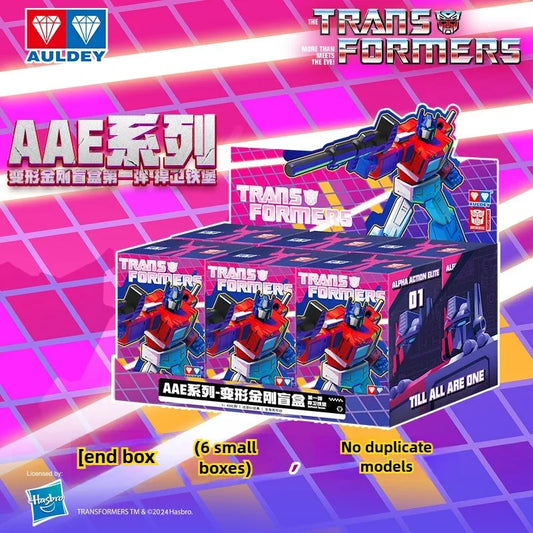 Transformers-display Alpha Action Elite — Complete set met 6 gegarandeerd verschillende figuren