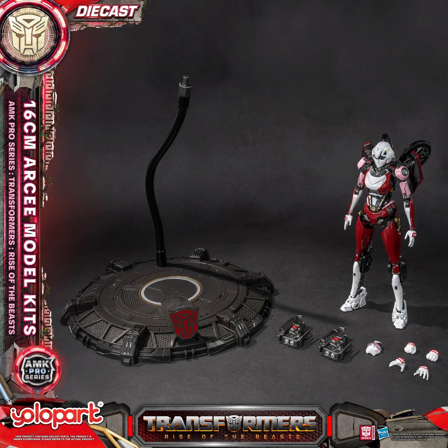 Transformers Arcee-figuur 16cm — Rise of the Beasts AMK Pro Kit