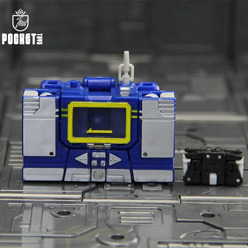 Mini-Transformers-figuurtje Soundwave 11cm — Blauwe Pocket-versie