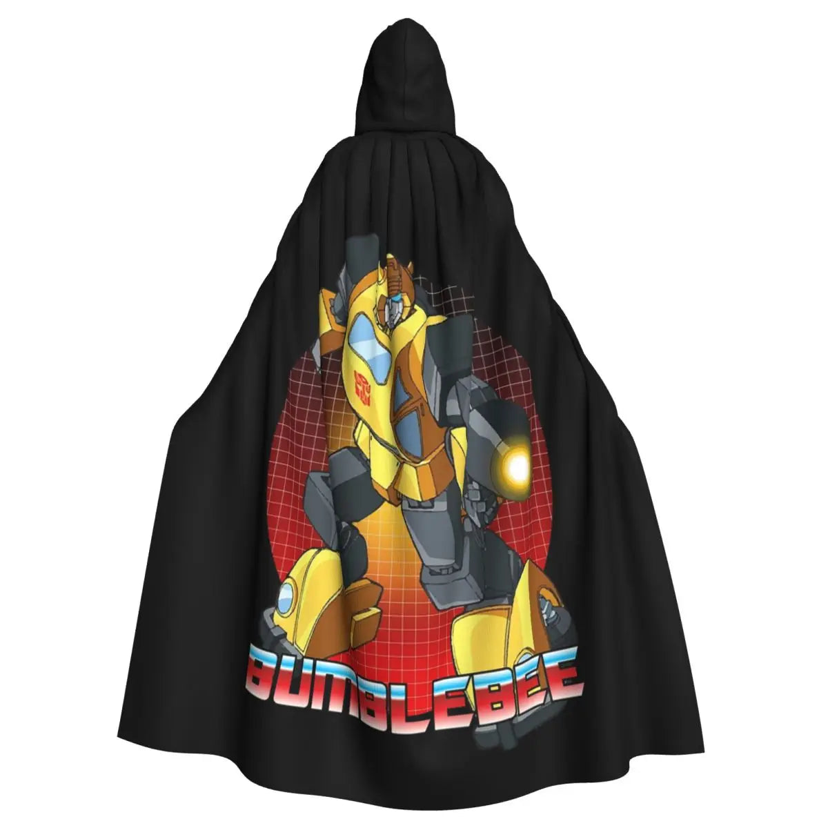 Transformers Bumblebee-cape — Lange cosplaycape met capuchon voor Halloween