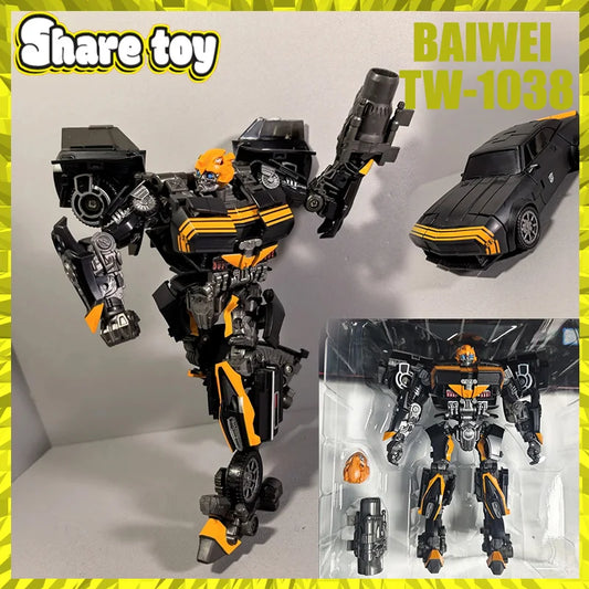 Transformers-figuur Bumblebee Black Bee TW1038 — Zwarte en oranje krijgereditie